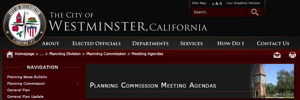 westminster planning commission